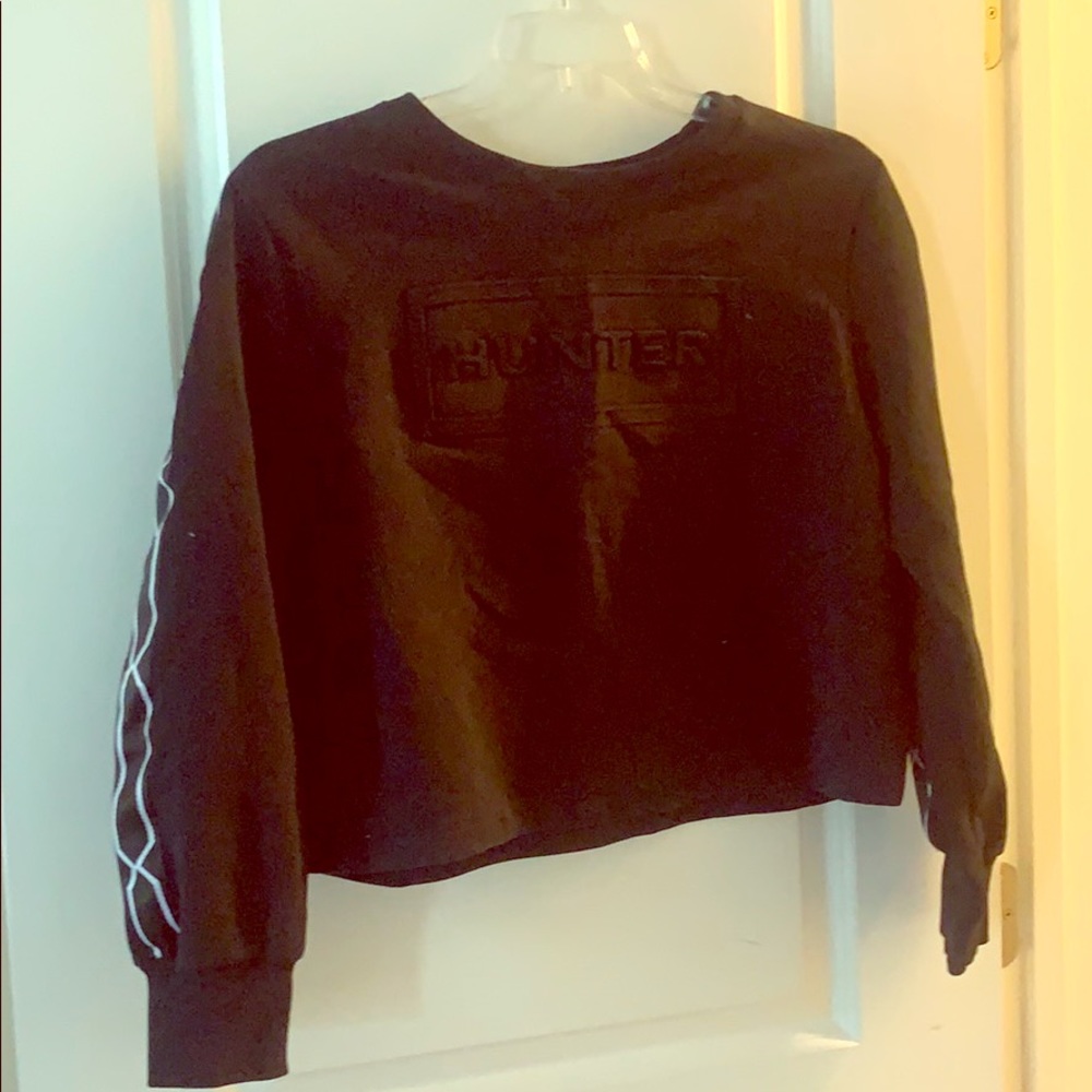 Hunter for target black sweatshirt 1X new w/o tag
